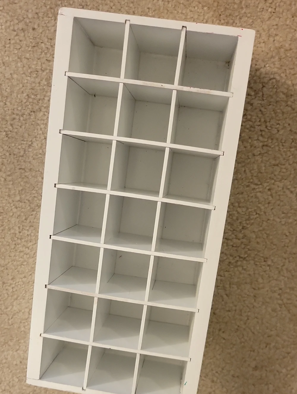 White Grid Organizer Storage Bin - Home Storage & Organization